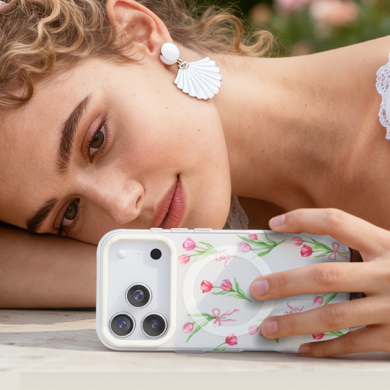 Nimaso Tulip MagSafe Phone Case for iPhone 17 / 17 Pro / 17 Pro Max / 17 Air