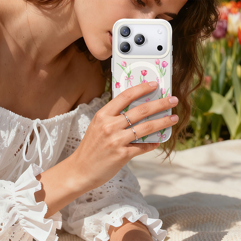 Nimaso Tulip MagSafe Phone Case for iPhone 17 / 17 Pro / 17 Pro Max / 17 Air