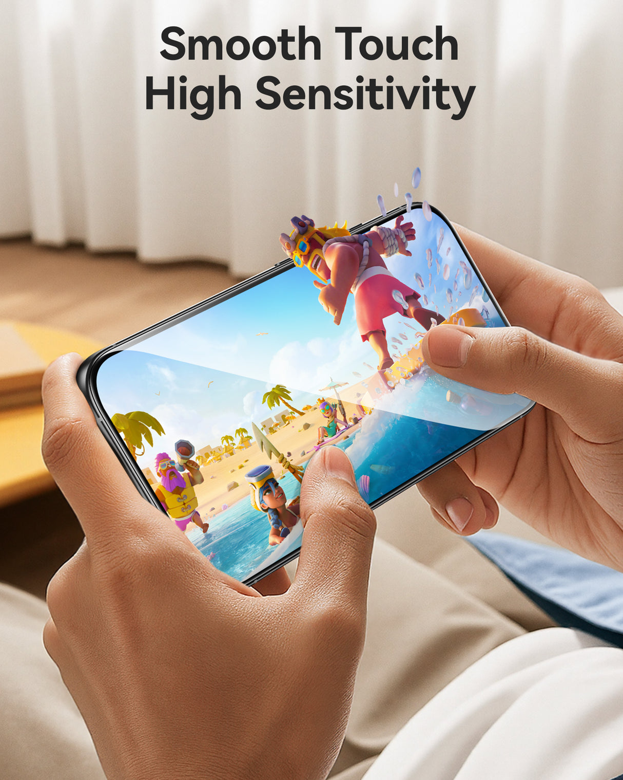 NIMASO iPhone 16/15 Screen Protector 3 Pack, 9H HD Clear Tempered Glass, Easy Install