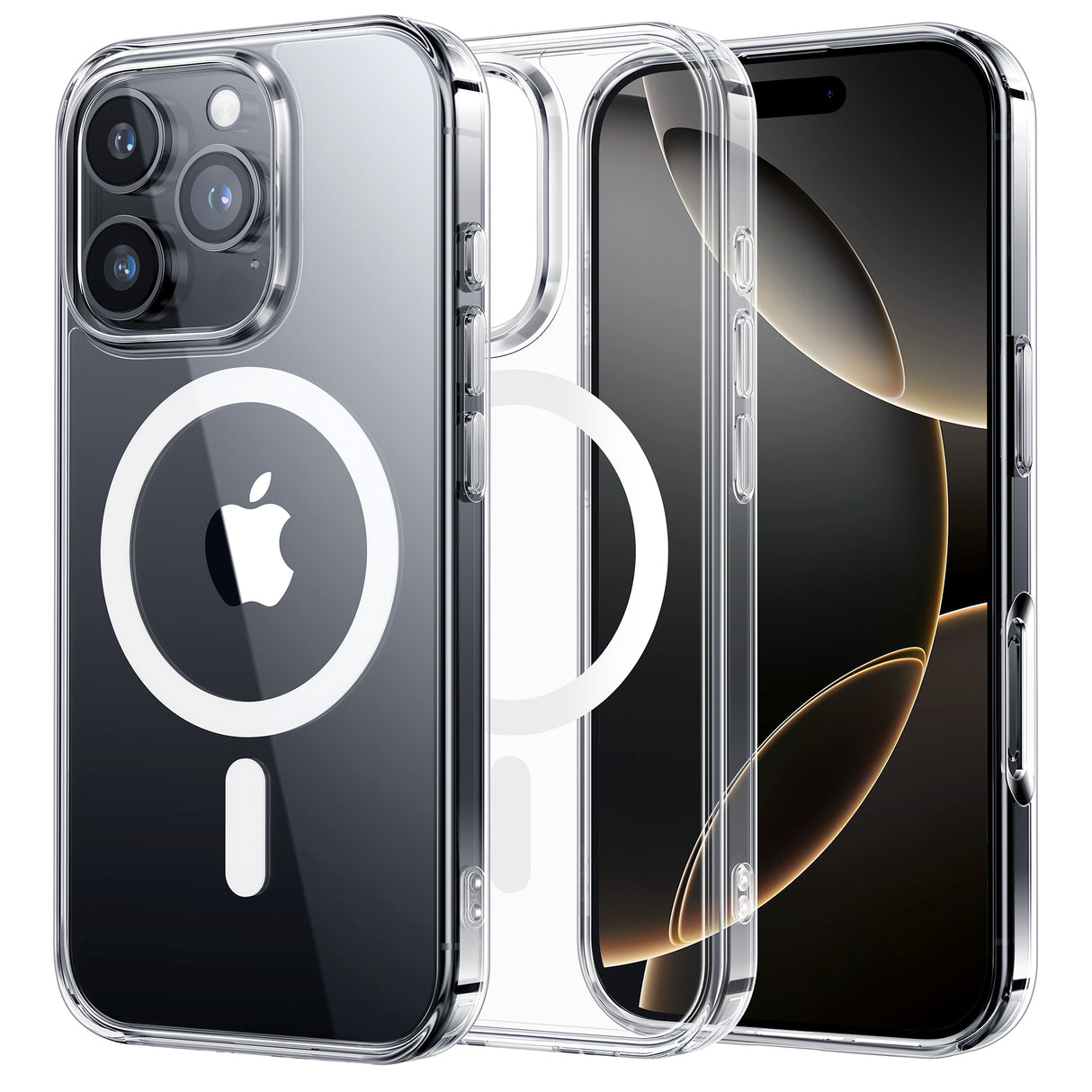 NIMASO Magnetic Clear Case for iPhone 16 Series, MagSafe, Shockproof, Slim & Anti-Yellowing