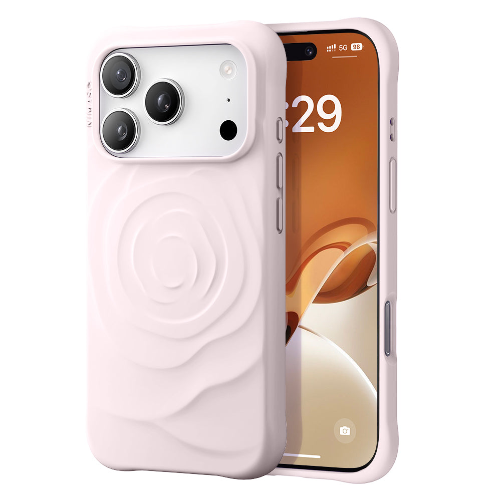 NIMASO Pastel Rose Liquid Silicone Case for iPhone 17 Pro