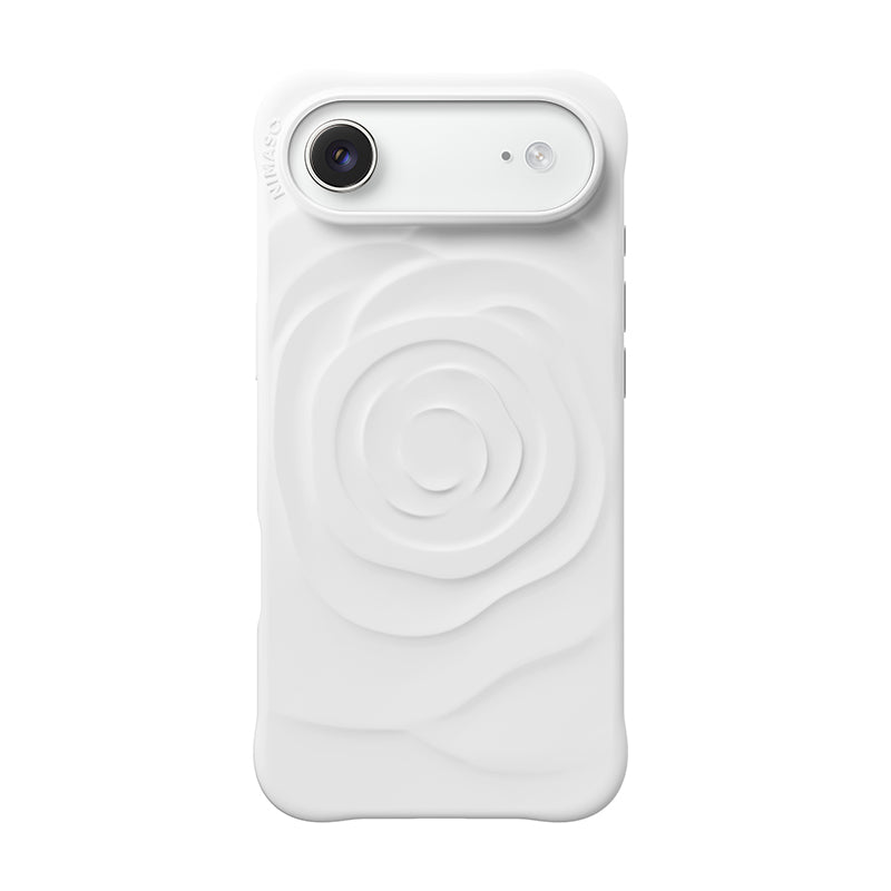 Nimaso Pastel Rose iPhone Case for iPhone 17 / 17 Pro / 17 Pro Max / Air-White