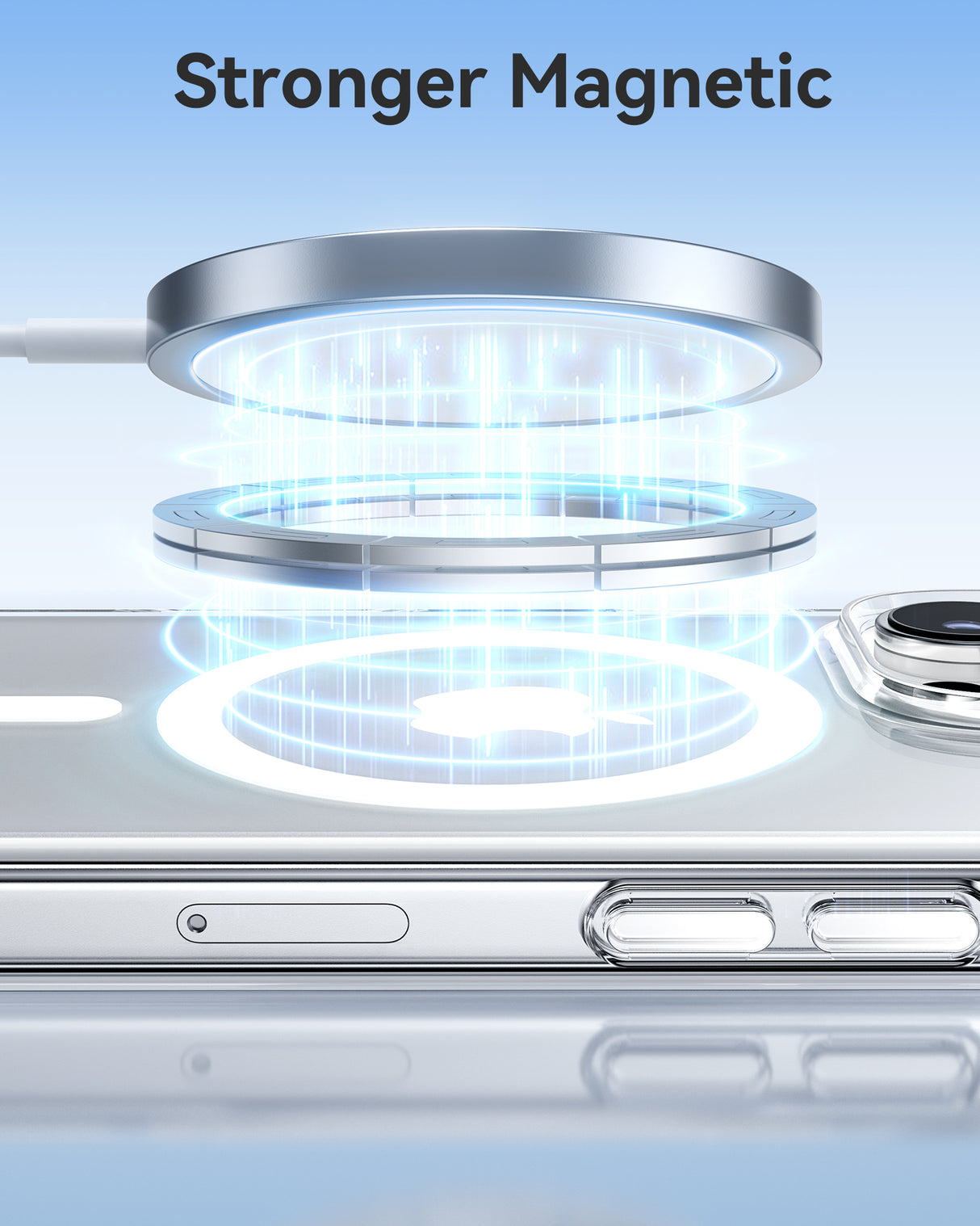 NIMASO Magnetic Clear Case for iPhone 16 Series, MagSafe, Shockproof, Slim & Anti-Yellowing