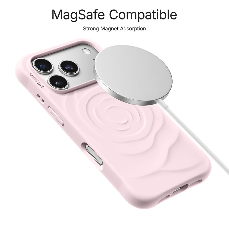 Nimaso Pastel Rose iPhone Case for iPhone 17 / 17 Pro / 17 Pro Max / Air-Pink