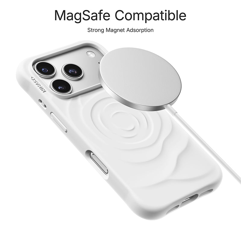 Nimaso Pastel Rose iPhone Case for iPhone 17 / 17 Pro / 17 Pro Max / Air-White