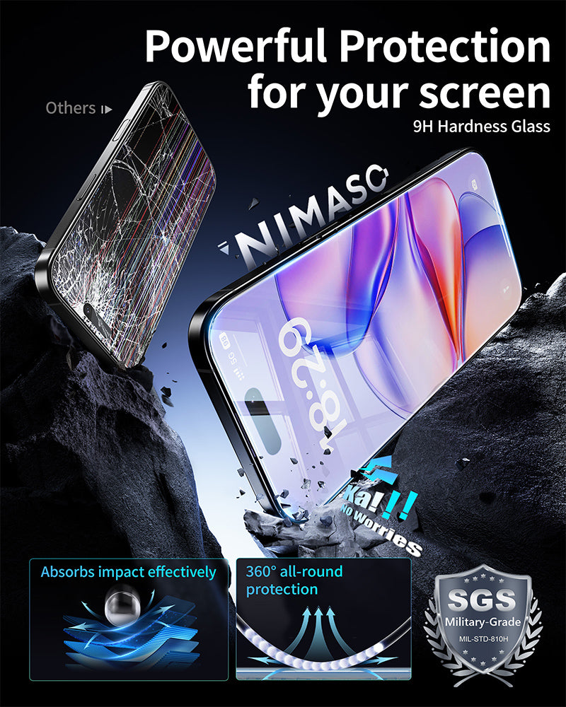 NIMASO HD iPhone Screen Protector for iPhone 17 / 17 Pro / 17 Pro Max / Air