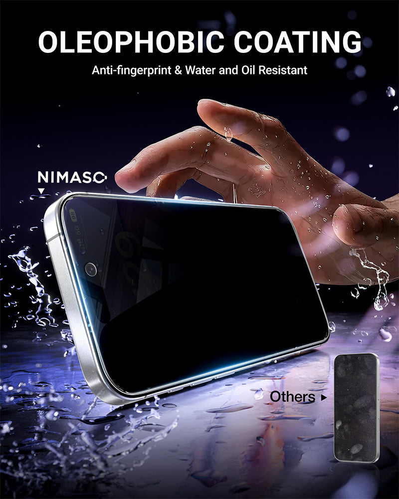 NIMASO Privacy iPhone Screen Protector for iPhone 17 / 17 Pro / 17 Pro Max / Air