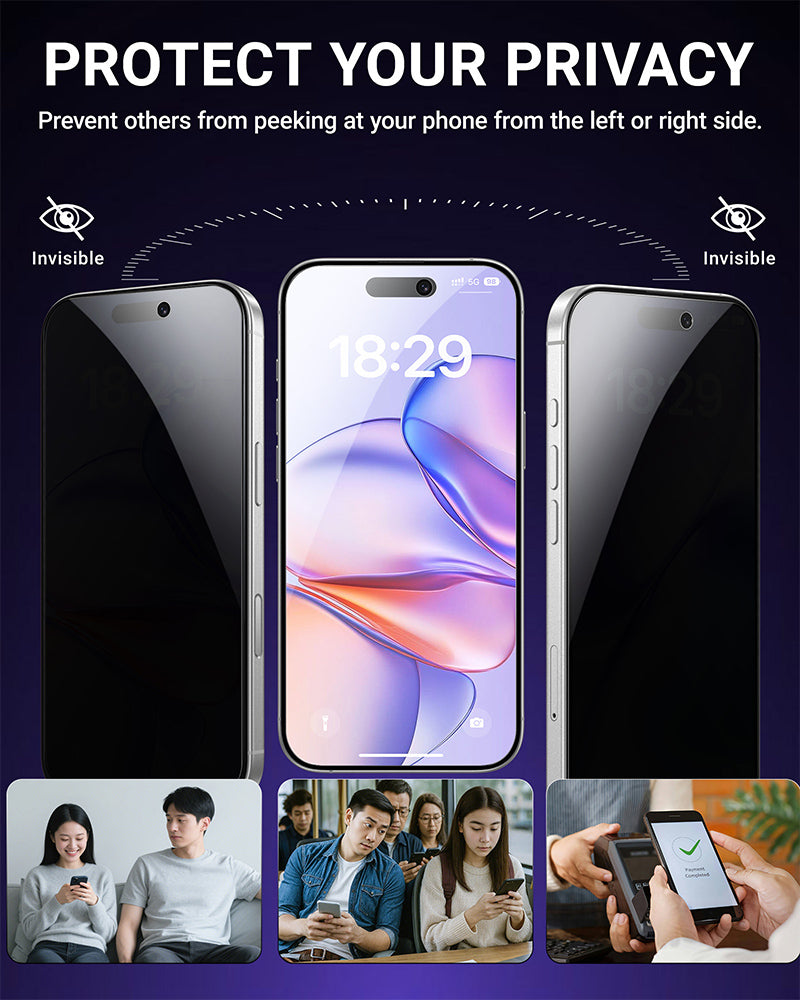 NIMASO Privacy iPhone Screen Protector for iPhone 17 / 17 Pro / 17 Pro Max / Air