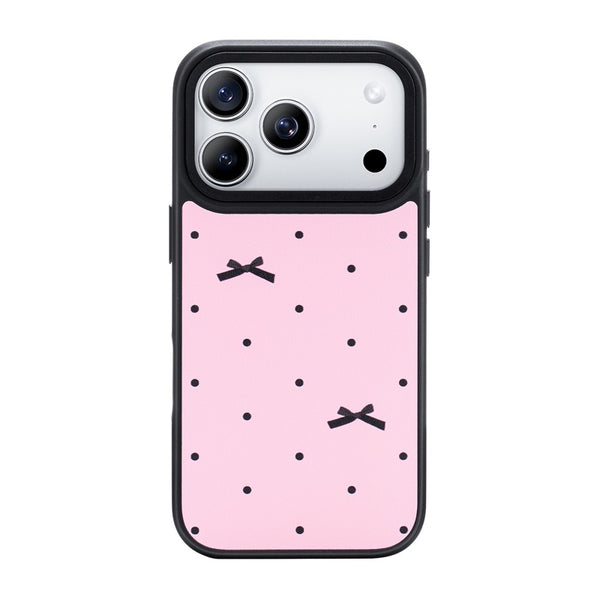 Nimaso Bow Print MagSafe Phone Case for iPhone 17 / 17 Pro / 17 Pro Max / Air-Pink