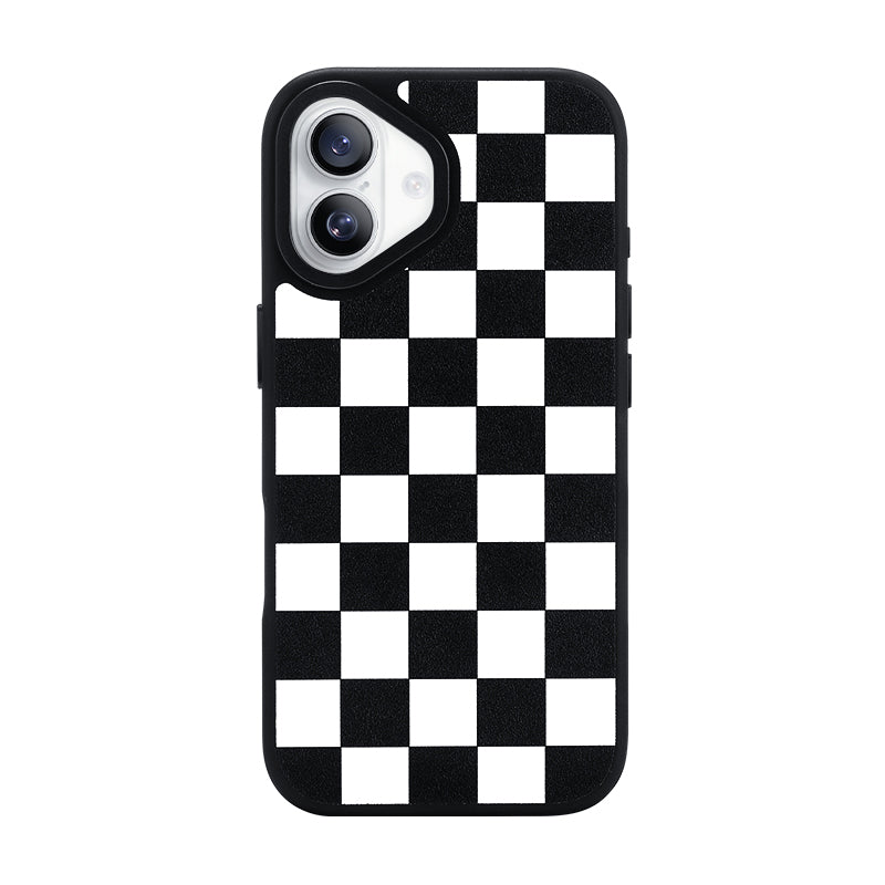 Nimaso Classic Checkerboard MagSafe Phone Case for iPhone 17 / 17 Pro / 17 Pro Max / Air-Black