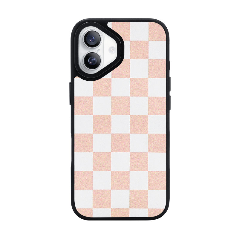 Nimaso Classic Checkerboard Phone MagSafe Case for iPhone 17 / 17 Pro / 17 Pro Max / Air-Pink