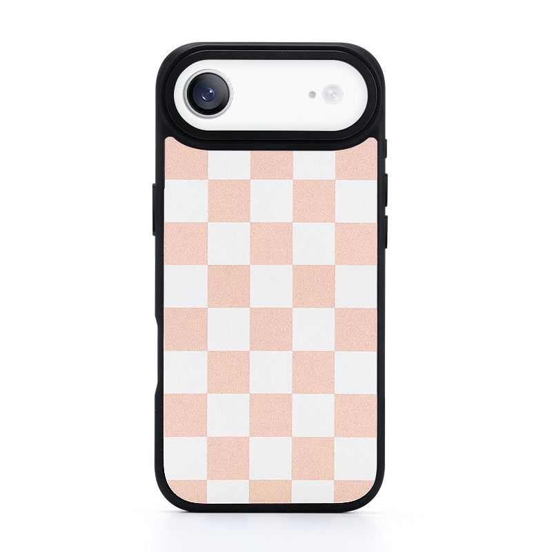 Nimaso Classic Checkerboard Phone MagSafe Case for iPhone 17 / 17 Pro / 17 Pro Max / Air-Pink