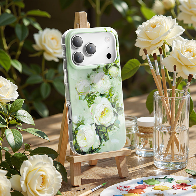 Nimaso Oil Painting Rose MagSafe Phone Case for iPhone 17 / 17 Pro / 17 Pro Max / Air