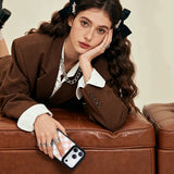 Nimaso Classic Checkerboard Phone MagSafe Case for iPhone 17 / 17 Pro / 17 Pro Max / Air-Pink