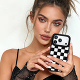 Nimaso Classic Checkerboard MagSafe Phone Case for iPhone 17 / 17 Pro / 17 Pro Max / Air-Black