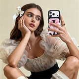 Nimaso Pink Bow MagSafe Wallet