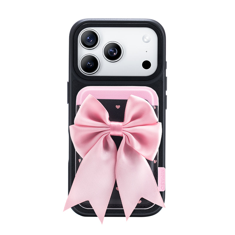 Nimaso Pink Bow MagSafe Wallet