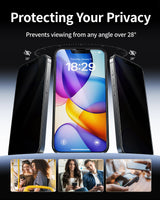 NIMASO iPhone 16e/13/13 Pro/14 Screen Protector 2 Pack, HD Clear Tempered Glass, Easy Install