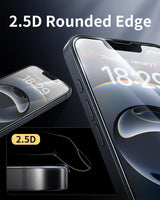 NIMASO iPhone 16e/13/13 Pro/14 Screen Protector 2 Pack, HD Clear Tempered Glass, Easy Install