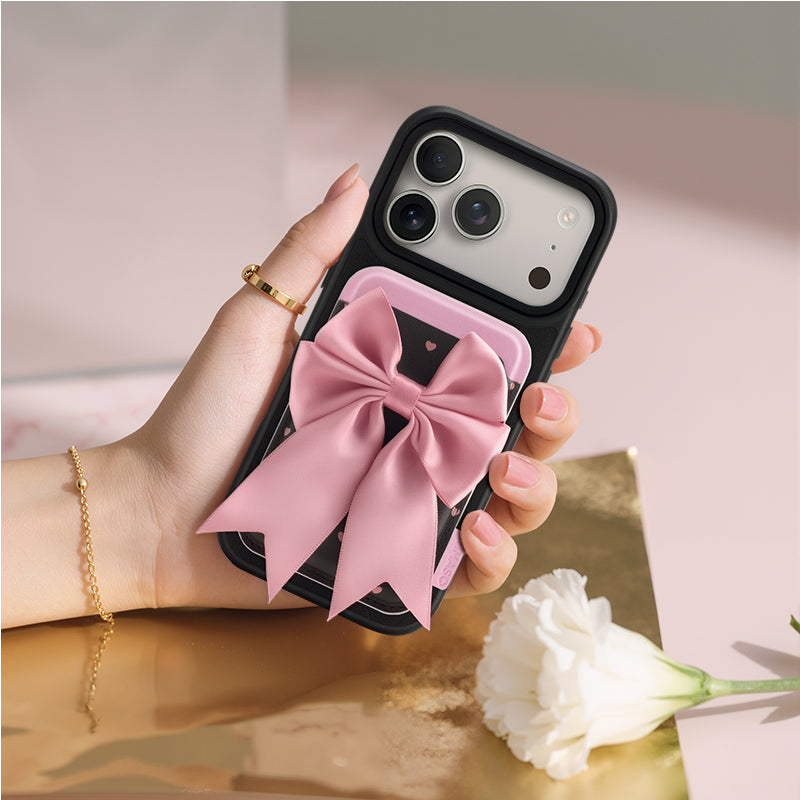 Nimaso Pink Bow MagSafe Wallet