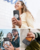 NIMASO Magnetic Matte Case for iPhone 16 Series, MagSafe, Shockproof, Slim Black Cover