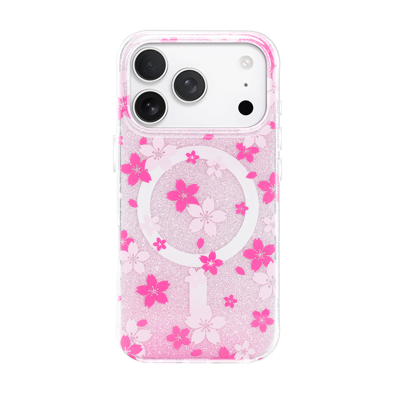 Nimaso Sparkling Cherry Blossom MagSafe Phone Case for iPhone 17 / 17 Pro / 17 Pro Max / Air