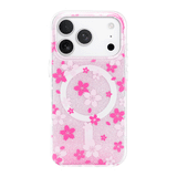 NIMASO Sparkling Cherry Blossom Pink MagSafe Phone Case for iPhone 17 Pro