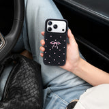 Nimaso Bow Print MagSafe Phone Case for iPhone 17 / 17 Pro / 17 Pro Max / Air-Black