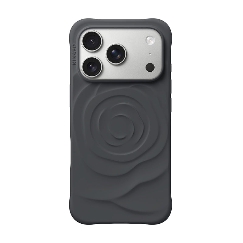 Nimaso Pastel Rose iPhone Case for iPhone 17 Pro / 17 Pro Max-Black