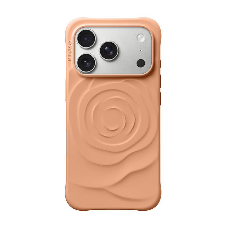 Nimaso Pastel Rose iPhone Case for iPhone 17 Pro/17 Pro Max-Orange