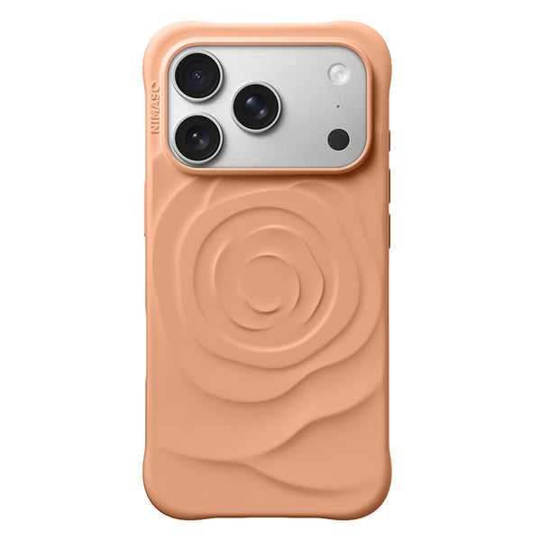 Nimaso Pastel Rose iPhone Case for iPhone 17 Pro / 17 Pro Max-Orange