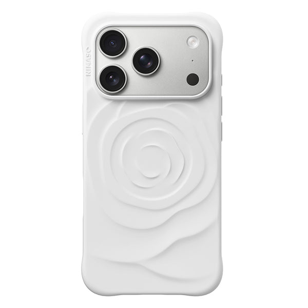 Nimaso Pastel Rose iPhone Case for iPhone 17 / 17 Pro / 17 Pro Max / Air-White