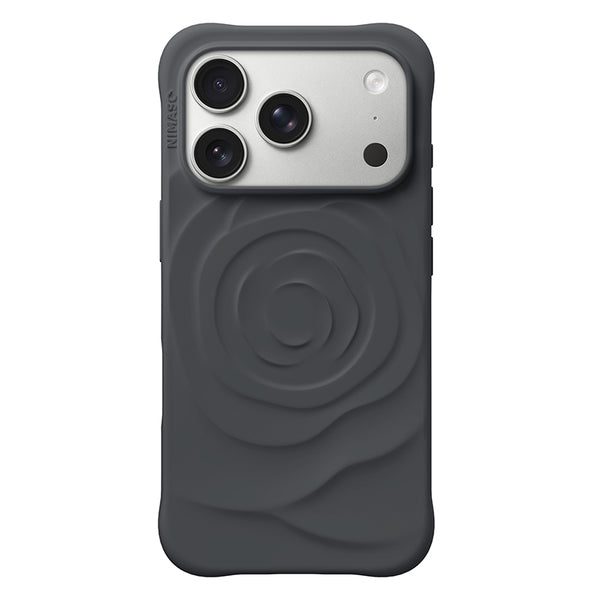 Nimaso Pastel Rose iPhone Case for iPhone 17 Pro / 17 Pro Max-Black