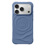 NIMASO Dark Blue Pastel Rose MagSafe Case for iPhone 17 Pro Max