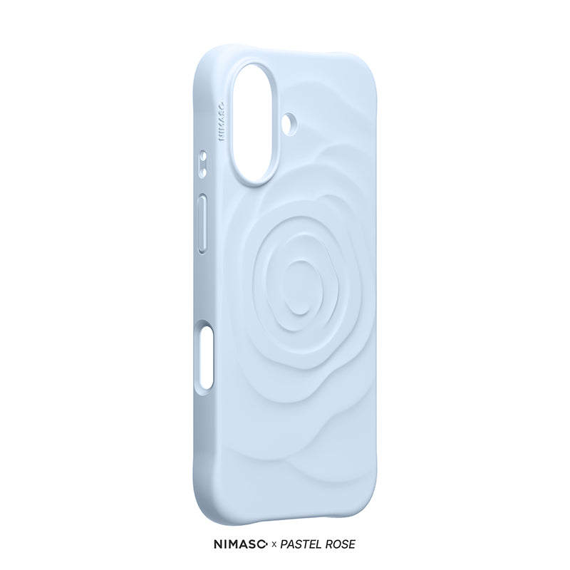 Nimaso Pastel Rose iPhone Case for iPhone 17-Light Blue