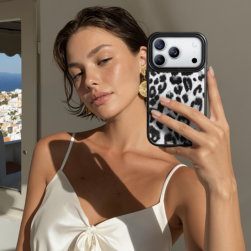 Nimaso Snow Leopard Print MagSafe Phone Case Phone Case for iPhone 17 / 17 Pro / 17 Pro Max / Air