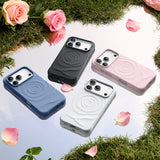 Nimaso Pastel Rose iPhone Case for iPhone 17 Pro / 17 Pro Max-Black