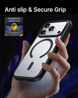 NIMASO Frosted Semi-Clear MagSafe Phone Case for iPhone 17 / 17 Pro / 17 Pro Max / Air-Black