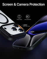 NIMASO Frosted Semi-Clear MagSafe Phone Case for iPhone 17 / 17 Pro / 17 Pro Max / Air-Black