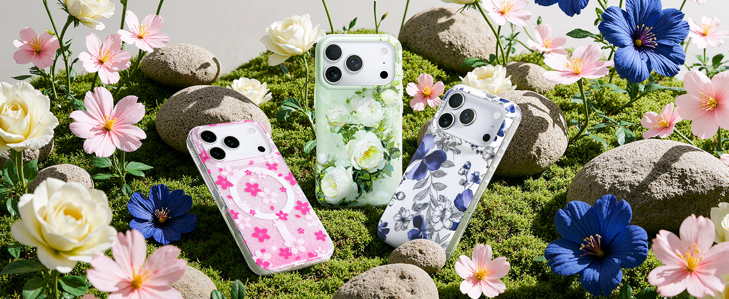 NIMASO Sparkling Cherry Blossom MagSafe Case for iPhone 17, 17 Pro