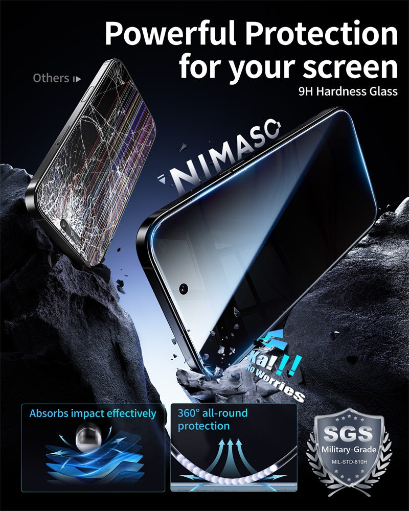 NIMASO Privacy iPhone Screen Protector for iPhone 17 / 17 Pro / 17 Pro Max / Air