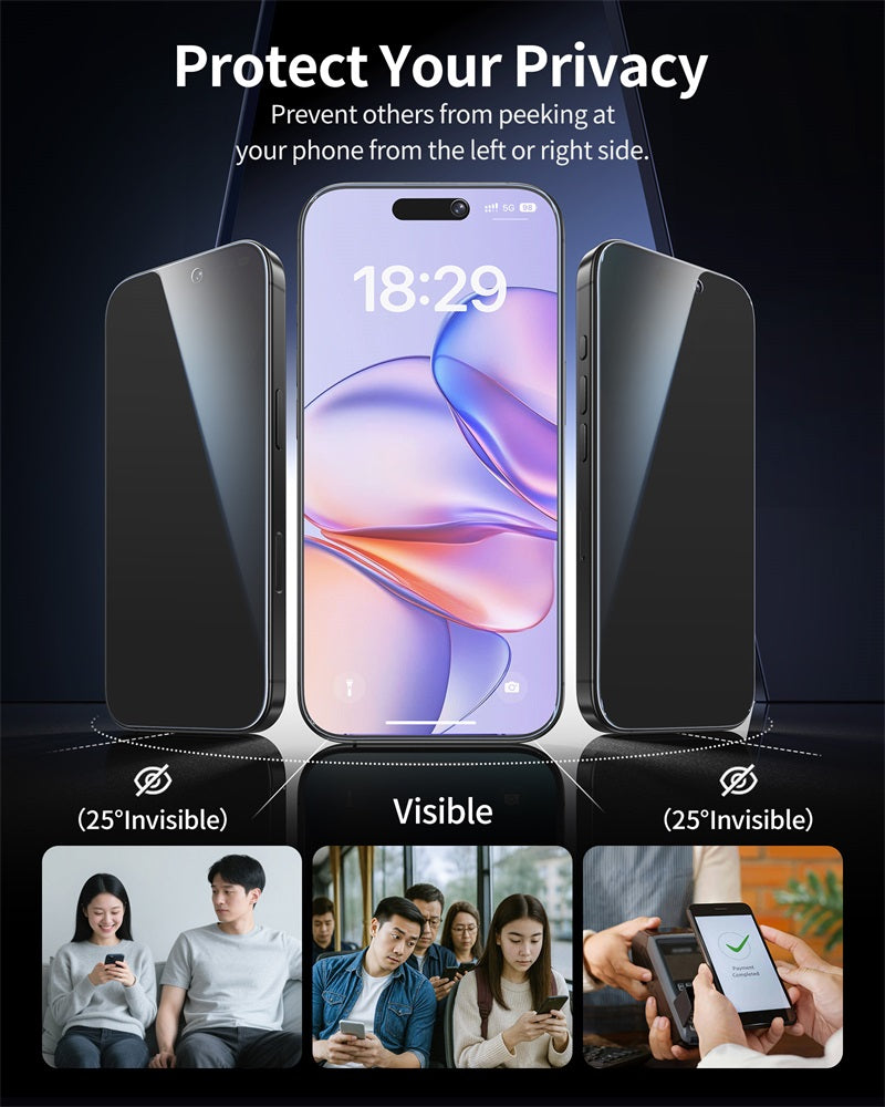 NIMASO Privacy iPhone Screen Protector for iPhone 17 / 17 Pro / 17 Pro Max / Air