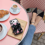 Nimaso Black Bow MagSafe Wallet