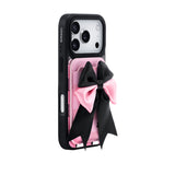 Nimaso Black & Pink Bow MagSafe Wallet