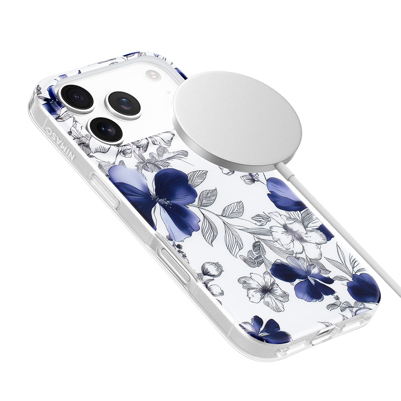 Nimaso Blue Orchid MagSafe Phone Case for iPhone 17 / 17 Pro / 17 Pro Max / Air