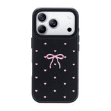 Nimaso Bow Print MagSafe Phone Case for iPhone 17 / 17 Pro / 17 Pro Max / Air-Black