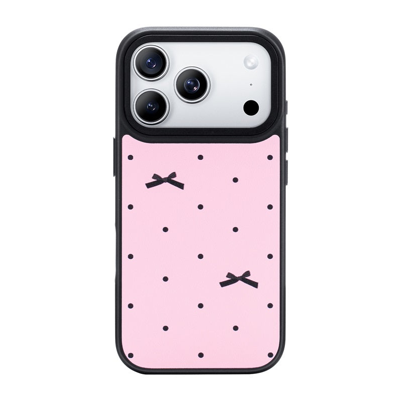 Nimaso Bow Print MagSafe Phone Case for iPhone 17 / 17 Pro / 17 Pro Max / Air-Pink