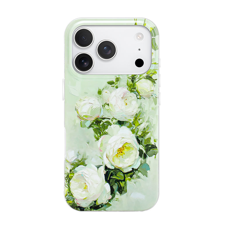 rosemuse ロゼミュ iphone17proケース アイボリー NIMASO Oil Painting Rose MagSafe Case for iPhone 17/17 Pro/17 Pro