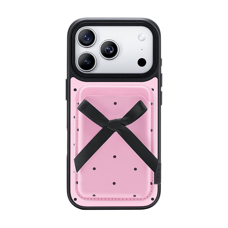 Nimaso Pink Polka Dots MagSafe Wallet