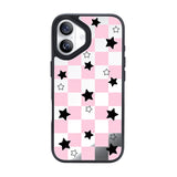 Nimaso Black & Pink Mirror MagSafe Phone Case for iPhone 17 / 17 Pro / 17 Pro Max / Air